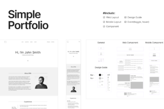 contoh website portfolio