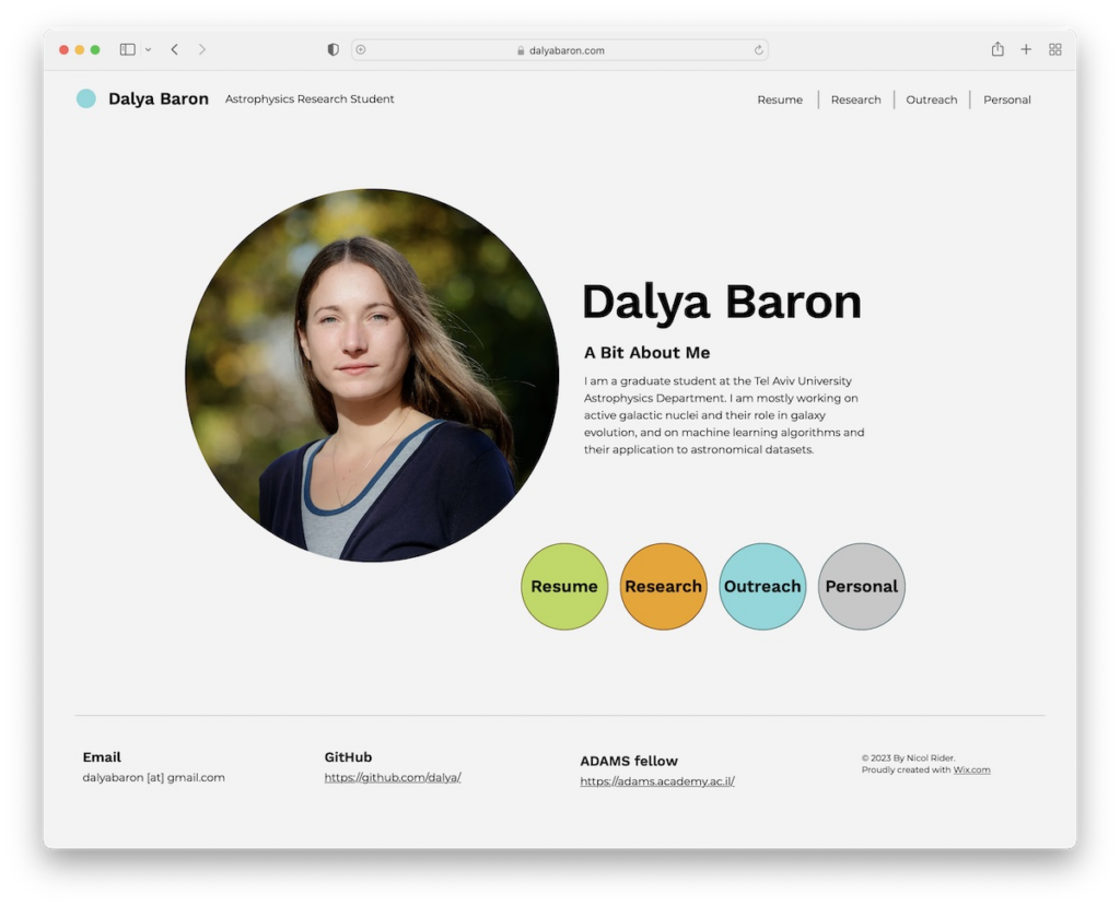 hasil website portfolio