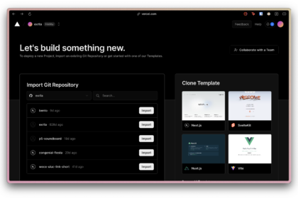 tampilan situs vercelapp
